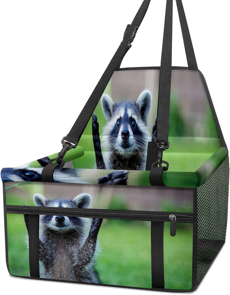 Hondenautostoeltje - Reisstoel Puppy - Veilig Reizen - Opvouwbaar PVC Frame - 40x31x24cm - Zwart