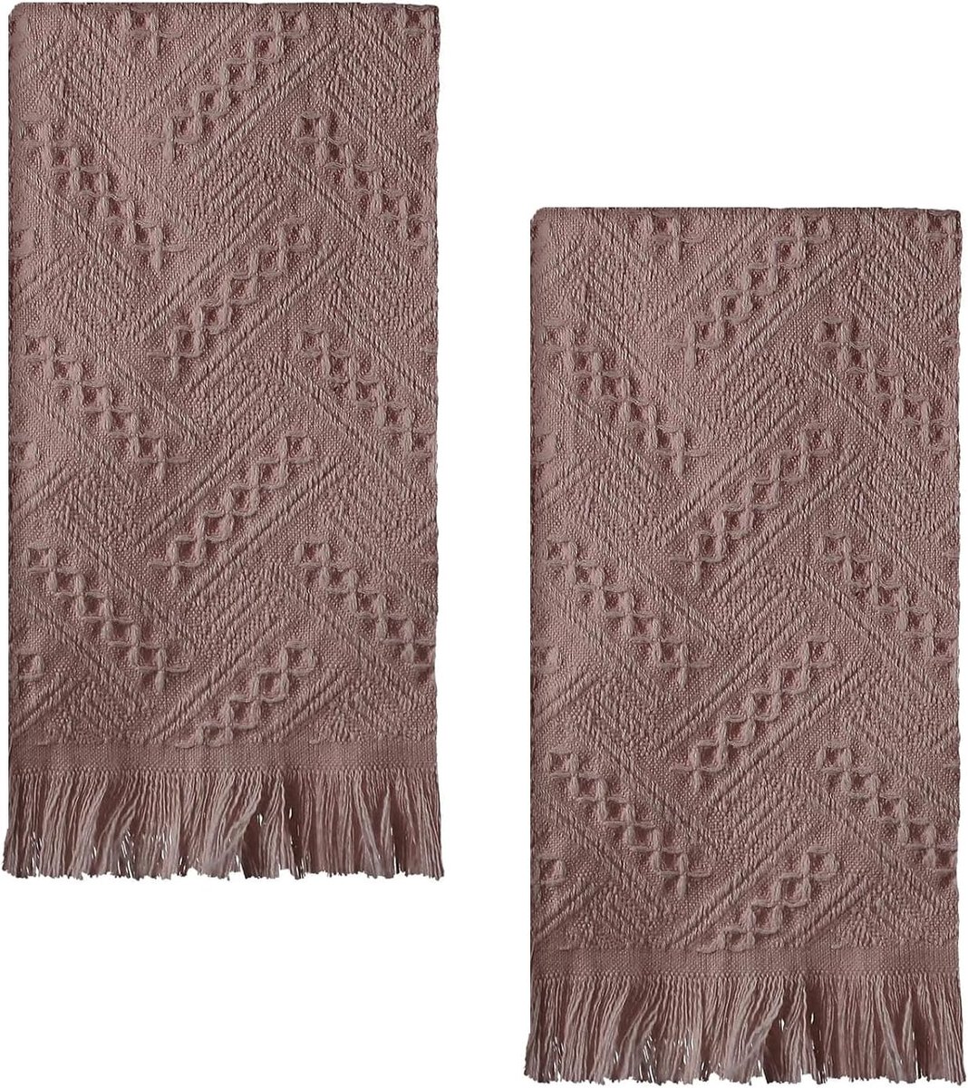 SnelShoppen - 2 Stuks Keukenhanddoeken 75 x 34 cm, Katoenen Theedoeken, Zeer Absorberend, Zacht en Comfortabel, Bohemian Stijl, Perfect voor Keuken en
