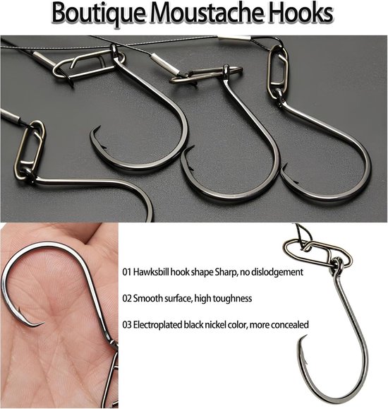 Set van 4 Vissen Floats voor Meerval met Haak - Ideaal voor Meervalvissen en Hengelsport Accessoires van Merkloos — afbeelding 3