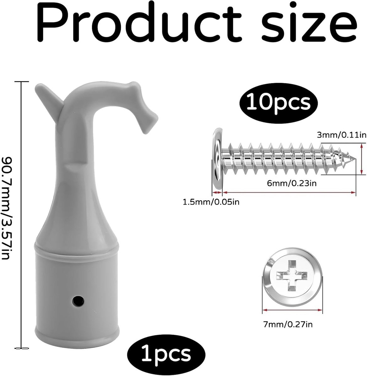 Attic Hooks, Floor Stairs, Spare Parts, Floor Stairs, Roof Window, Handle Hooks, Roof Window Rod for Opening, Skylight - ShopVlot