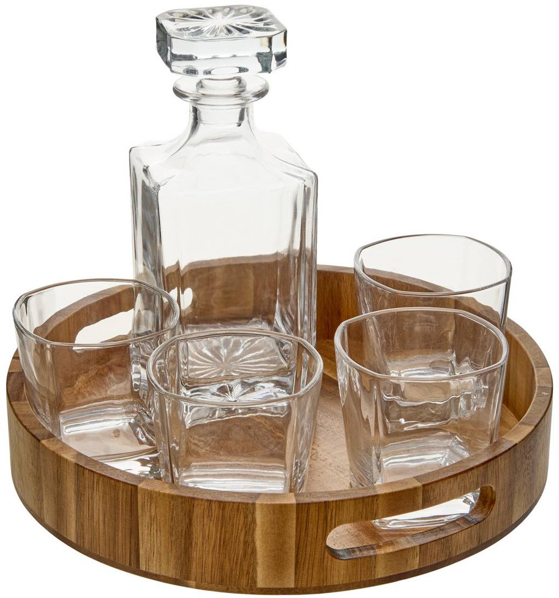 Coffret whisky + carafe Jules 9x9cm transparent