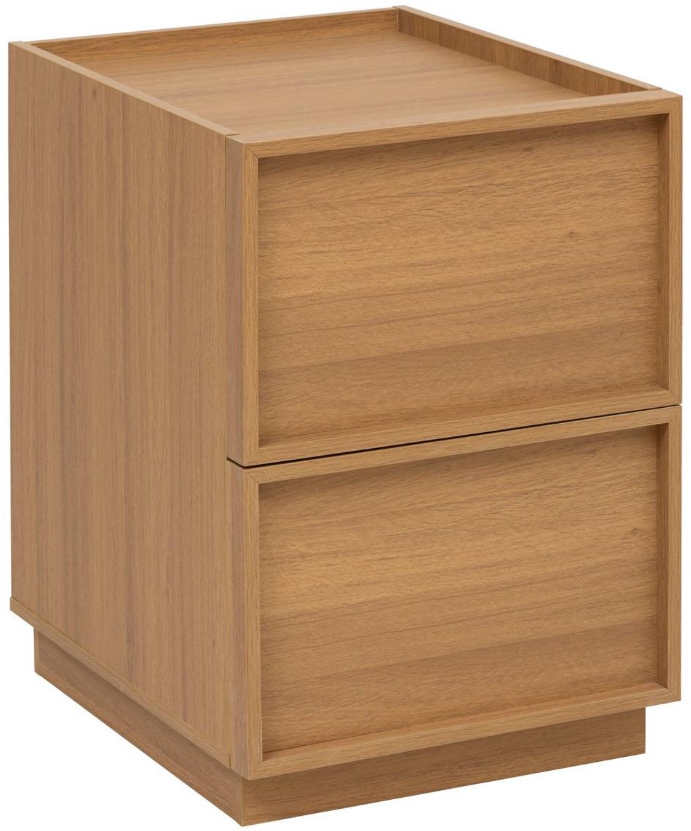 5 Five Simply Smart Nachtkastje met 2 laden van hout FRAMY Marron