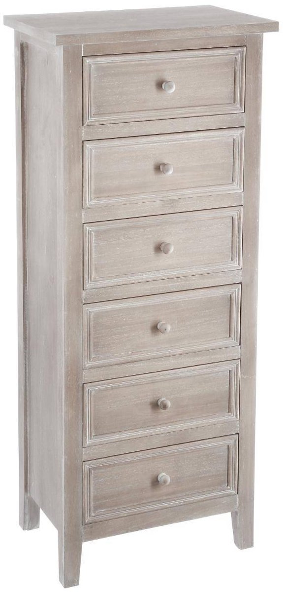 Commode met 6 lades en sierlijsten CHARME