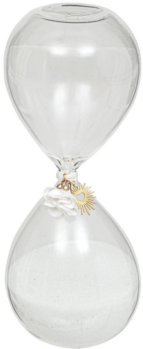 Glazen zandloper FLORAL