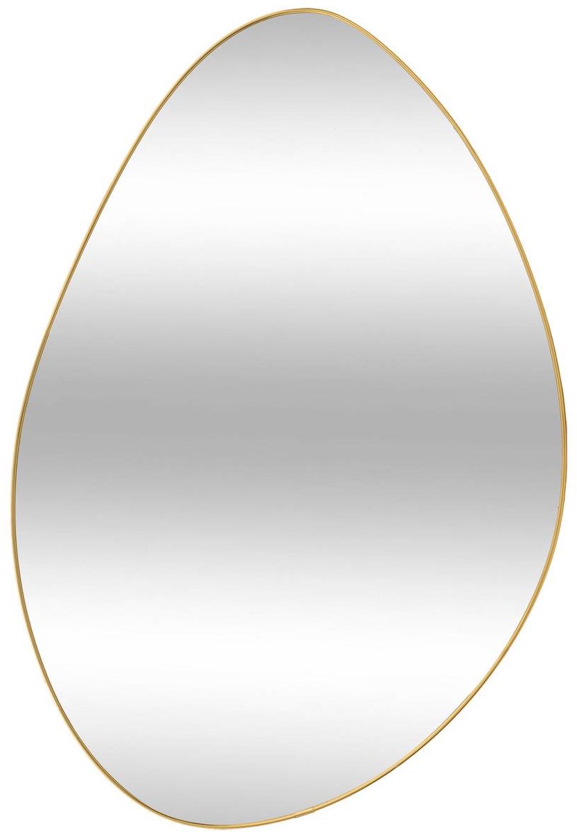 Organische wandspiegel in goud, 60x40 cm, ROMAN