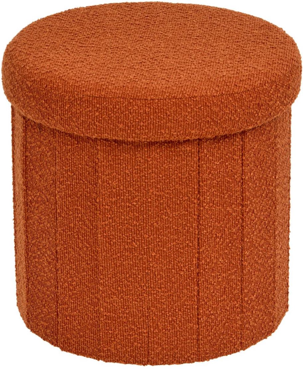 Pouf Fink rond pliable D.38cm ambre