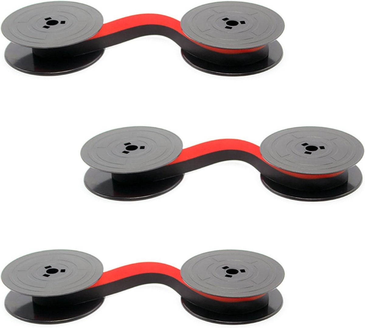 CONNECTION Set of 3 Ink Ribbon Typewriter Black/Red Typewriter Tape Nylon Typewriter Typewriters Color Ribbon for - ShopVlot