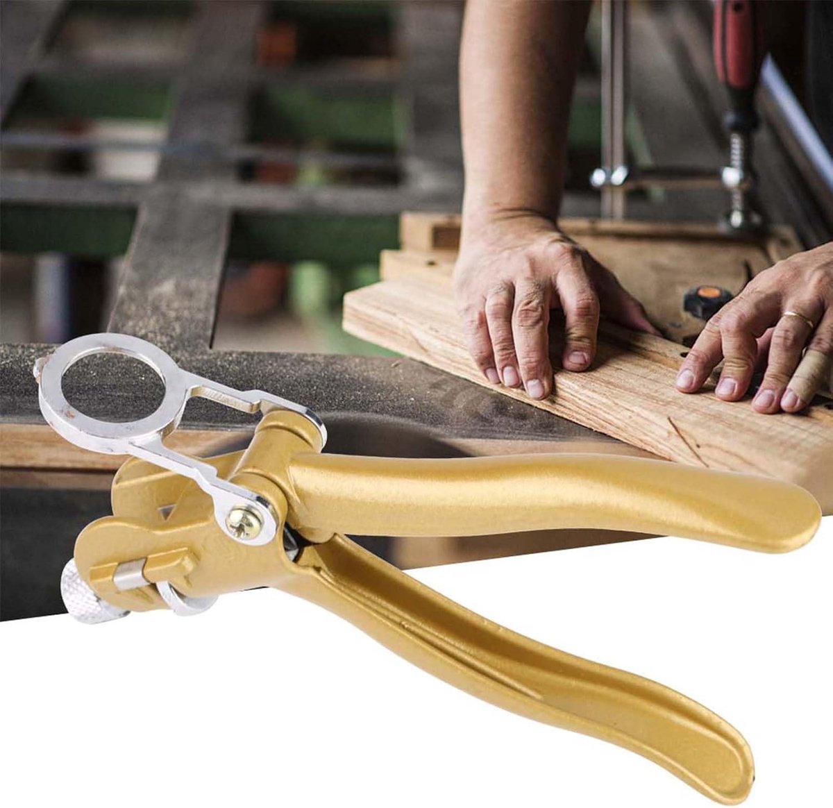 SnelShoppen - Zaagtandsetter, Zinklegering Koper Zaagset Tool Pliers met Vergrootglas, Handgereedschap voor Houtbewerking en Tuinwerk