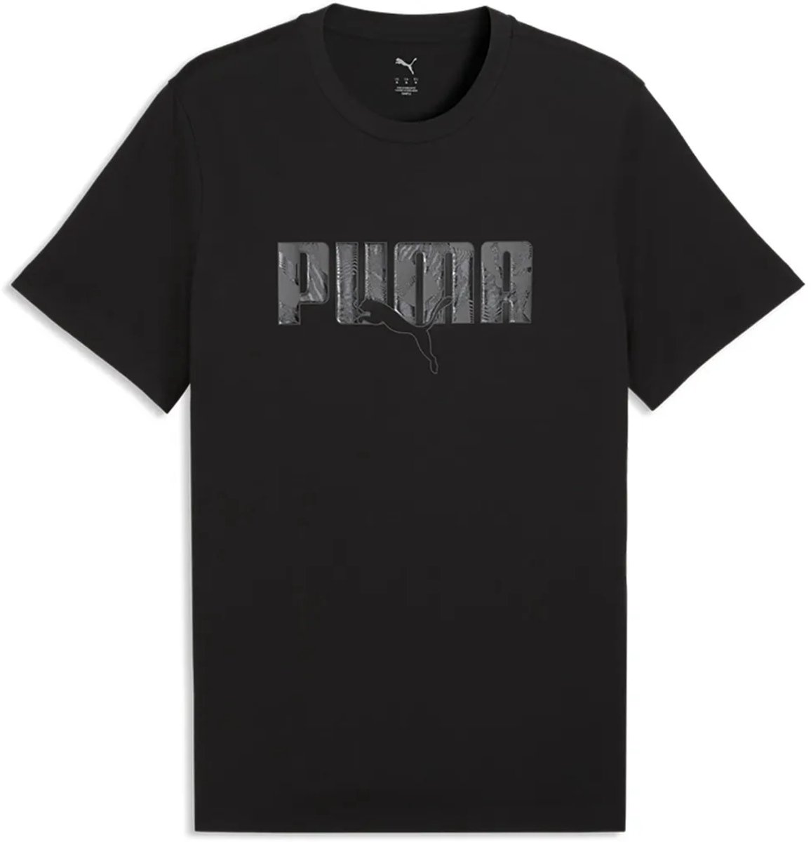 Puma Ess Logo Lab Story 2 T-shirt Met Korte Mouwen L Man Zwart