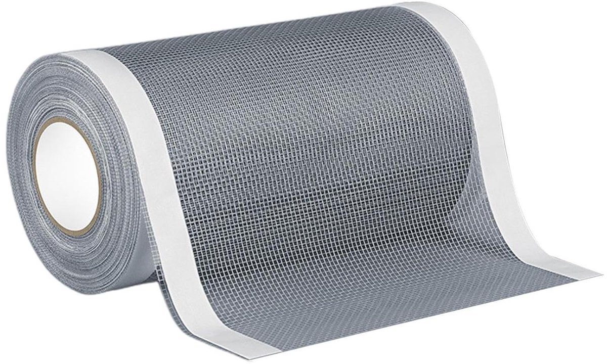 Reparatiestof Netweefsel - Hor Reparatie - Gaten Dichten - Weerbestendig - 12 cm x 5 m - Zwart
