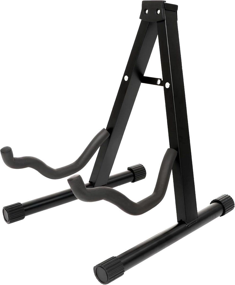 Guitar Stand - Opvouwbaar - Universeel voor Akoestische, Elektrische en Bas Gitaren - Beschermt je instrument - ShopVlot