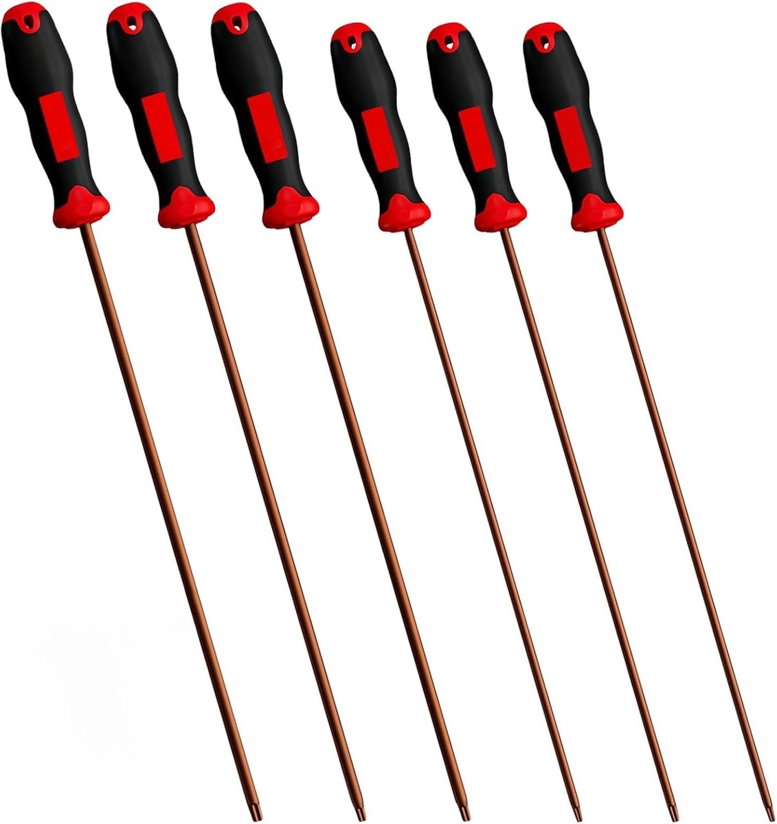 SnelShoppen - Torx Schroevendraaier Set 6-Delig Magnetisch Ster Schroevendraaiers van S2 Staal, Ergonomische Antislip Handgrepen voor Auto en Doe-Het-