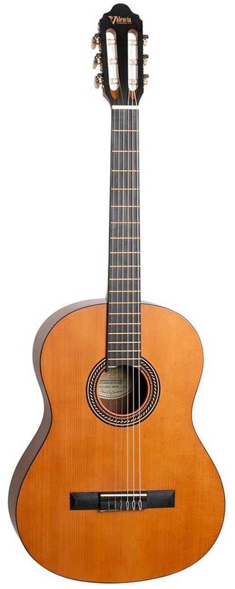 Valencia VC204HL Linkshandige Hybrid Neck Klassieke Gitaar 4/4 Naturel Satin