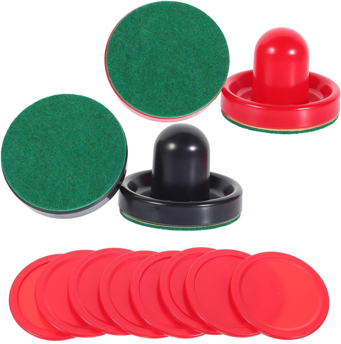Airhockey Accessoires - Pucks en Paddles - Spel Reparen - Ergonomisch Ontwerp - 7.5 cm - Diverse kleuren