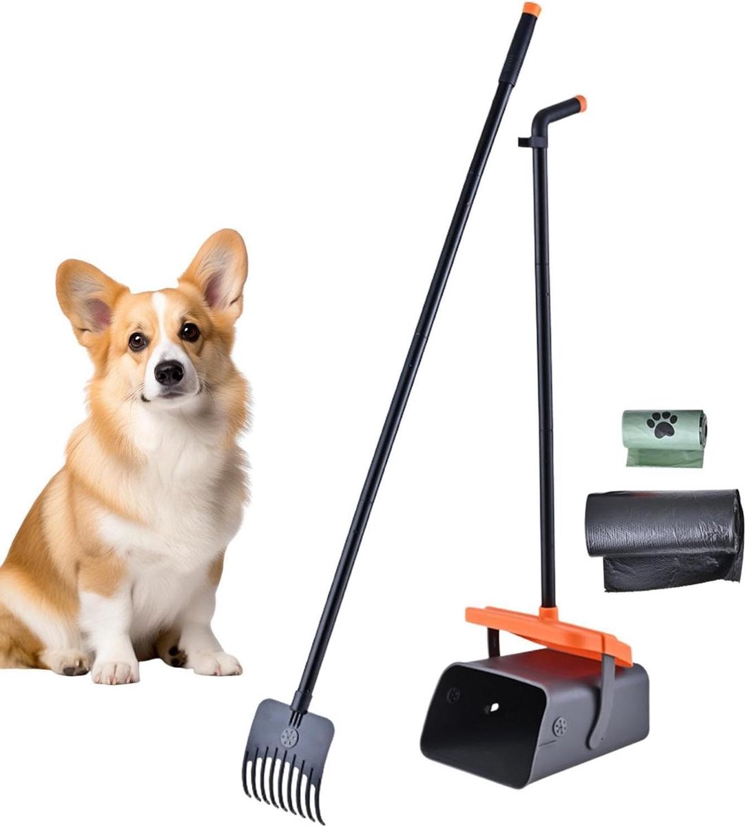 Poep Schep Honden - Kattenbak Schep Zeef - Buiten Opruimen - Afgesloten Geurbescherming - 30 x 25 x 16 cm