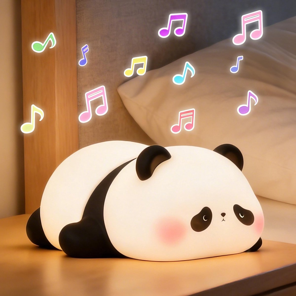 Omgoods - Panda Nachtlamp met Witte Ruisklank en Dimfunctie voor Kinderen
