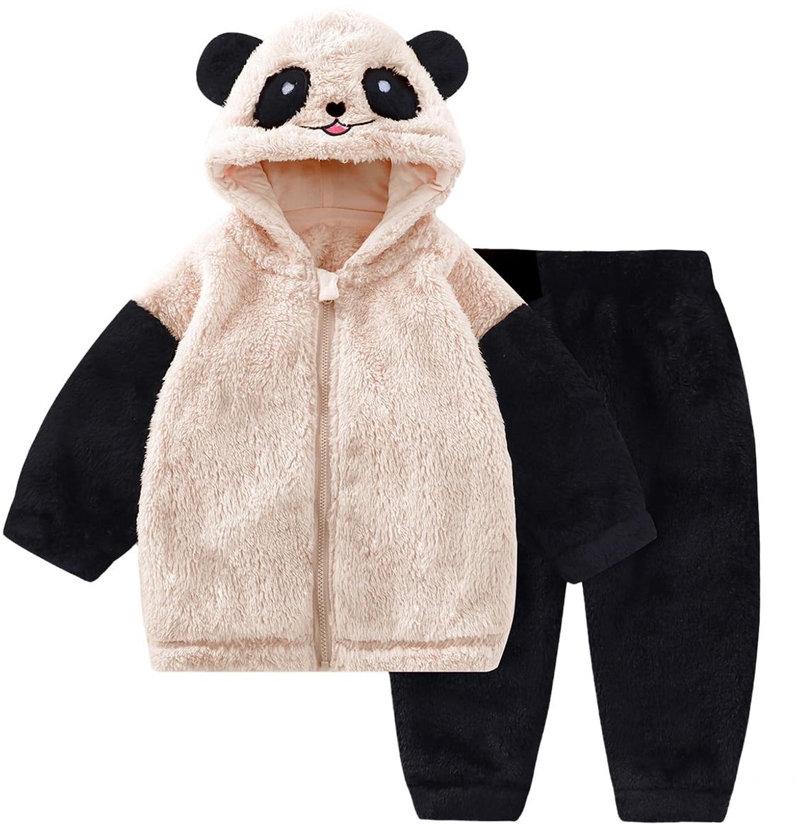 Omgoods - Baby Fleece Hoodie Set met Oortjes voor Peuters