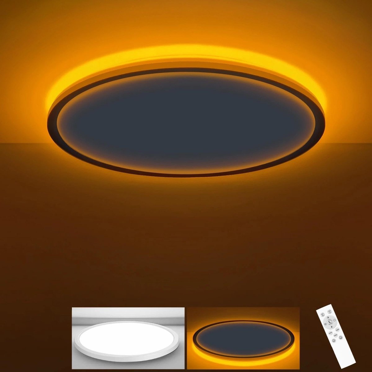 Omgoods - Dimbare LED Plafondlamp met Afstandsbediening