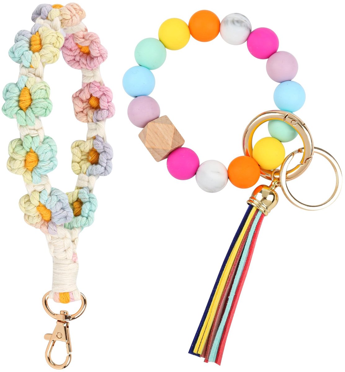 Omgoods - Sleutelhanger met Boho Motief, Set van 2