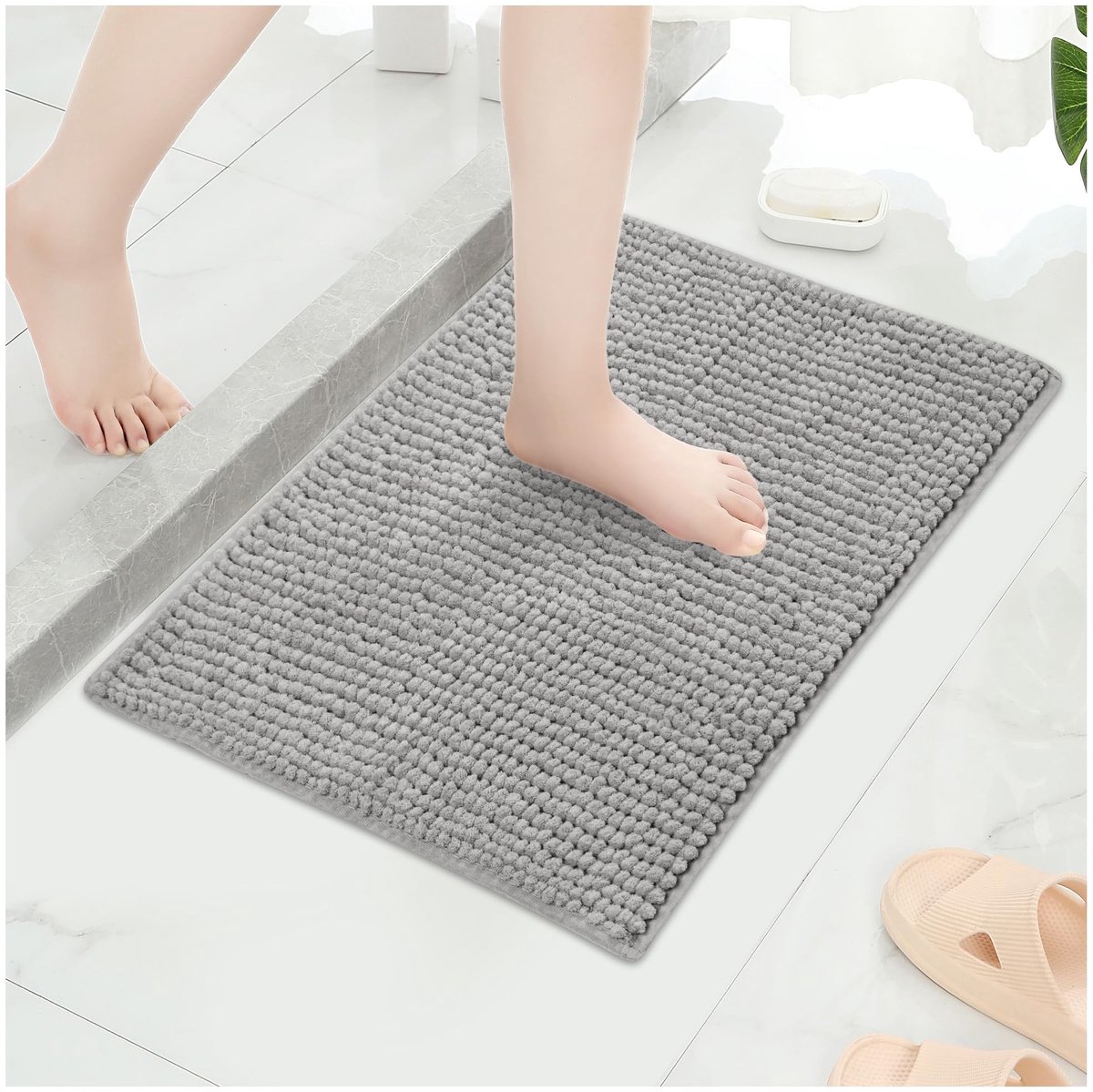 Omgoods - Luxe Antislip Badmat voor Badkamer 60x90cm
