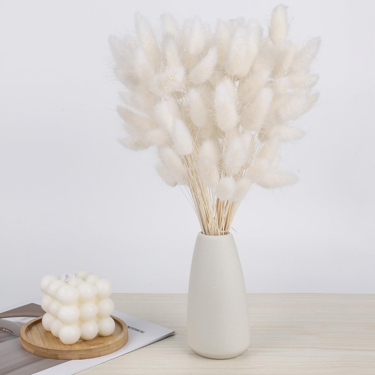 Omgoods - Pampasgras Decoratie 120 Stuks Drogen Bloemen voor Vase