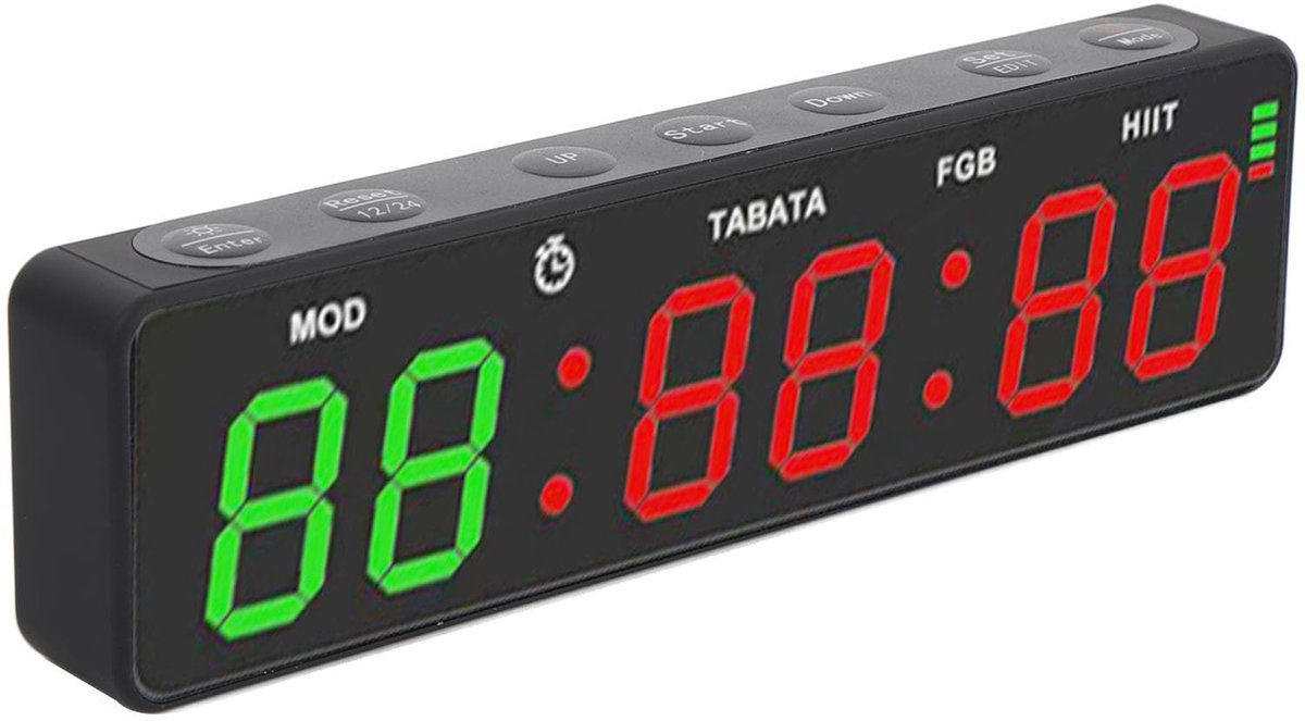 Omgoods - Digitale Gym Timer met Stopwatch en Magnetische Bevestiging