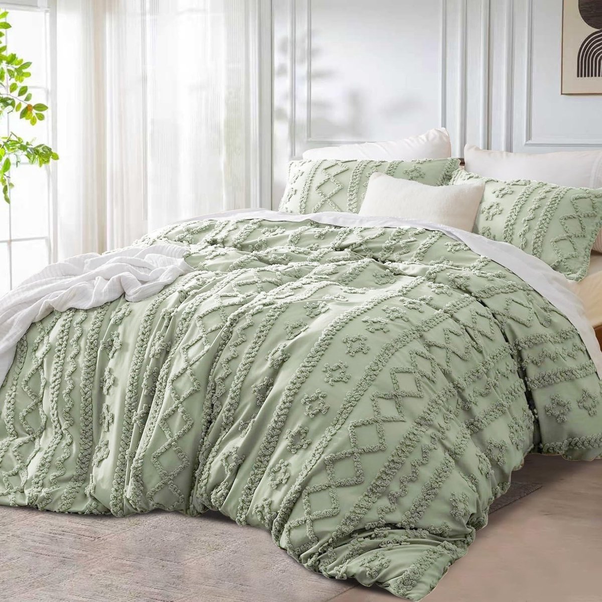 Omgoods - Bohemian Bedlinnen Set 200 x 200 cm met 2 Kussenslopen