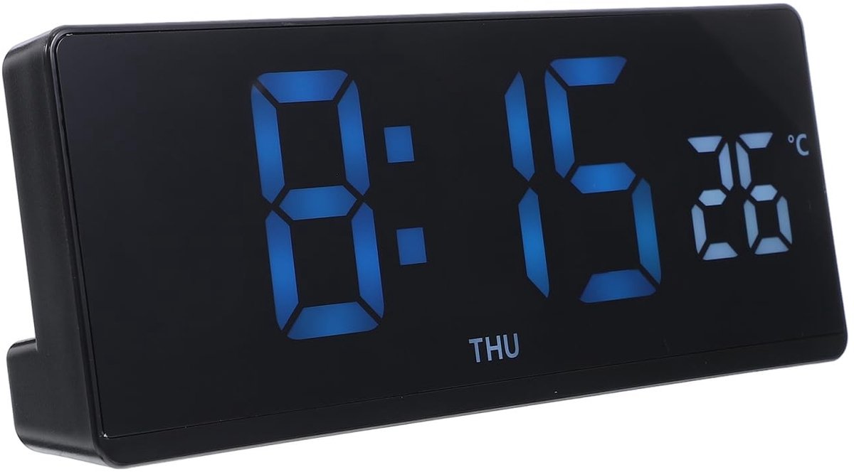 Omgoods - Digitale LED Klok met Thermometer en Alarmfunctie