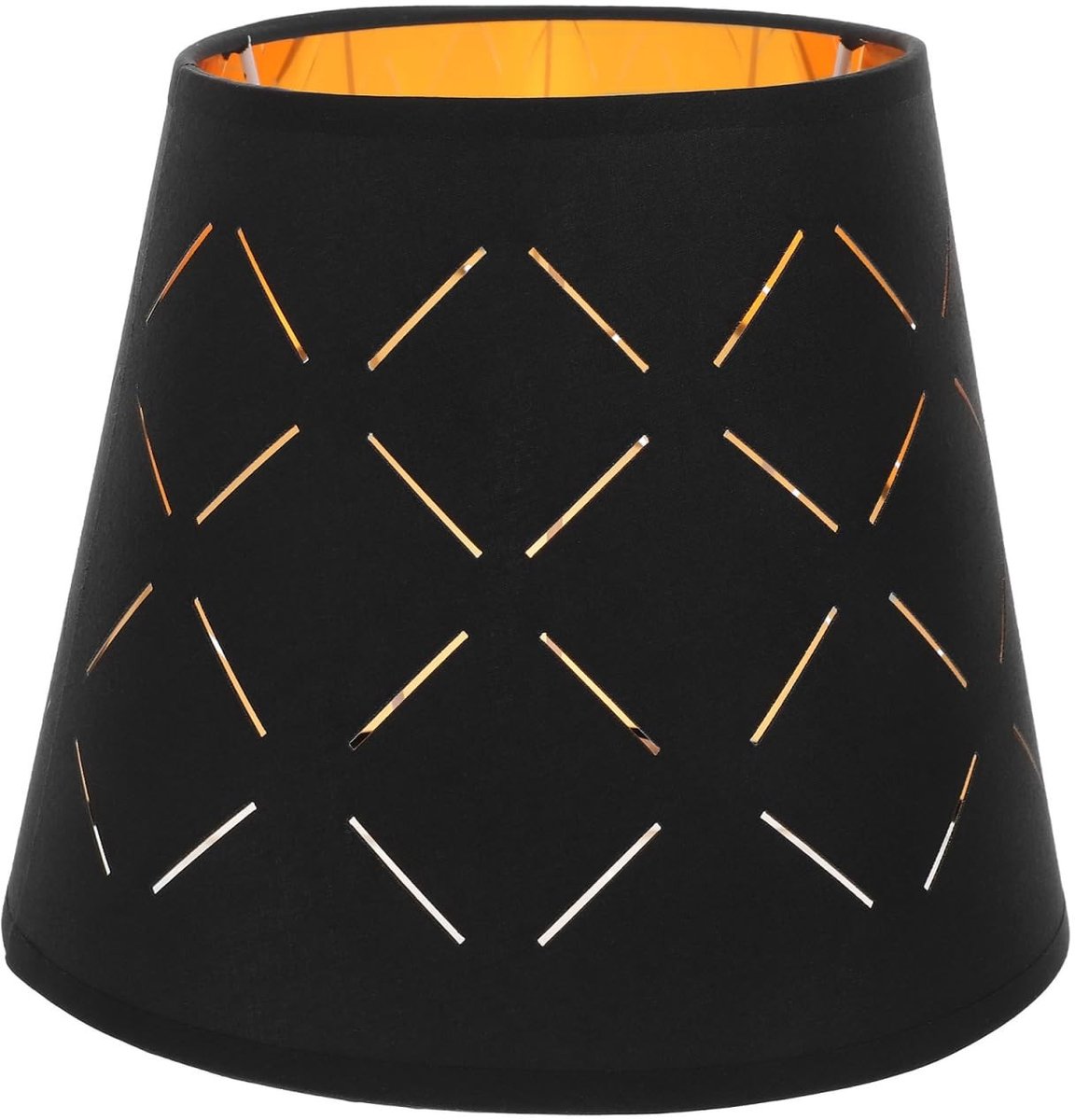 Omgoods - Decoratieve Lampenkap Zwart met Goud