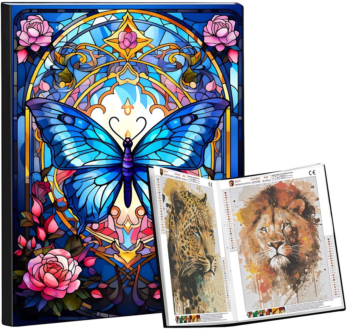 Omgoods - A3 Diamond Painting Fotoalbum met 30 Pagina's en Kleurrijke Kaft