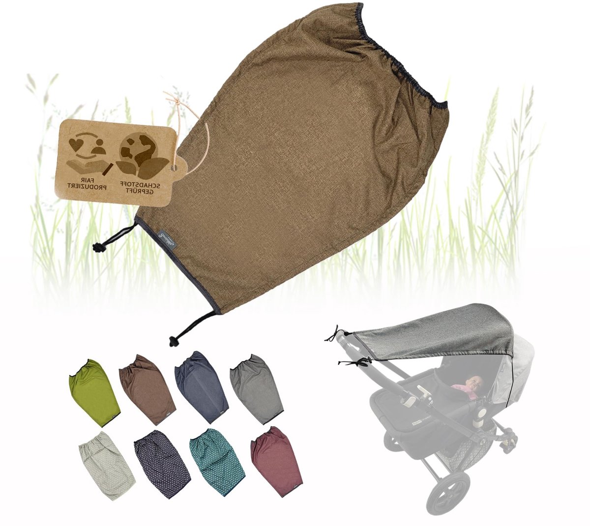 Omgoods - Universele Zonnedoek met UV-bescherming 50+ voor Kinderwagens