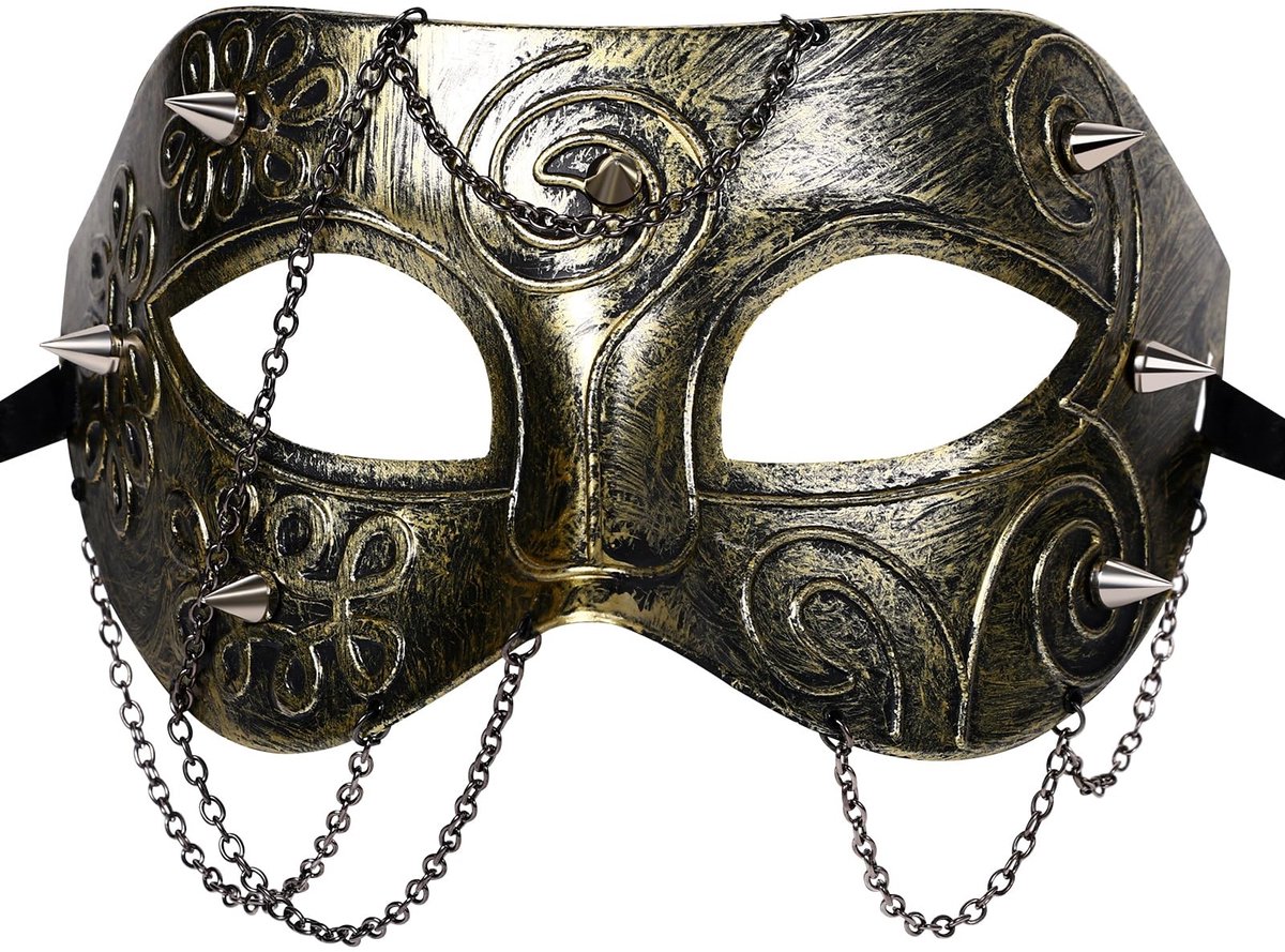 Omgoods - Half Gezichtsmasker voor Feest en Carnavalskostuums Goud