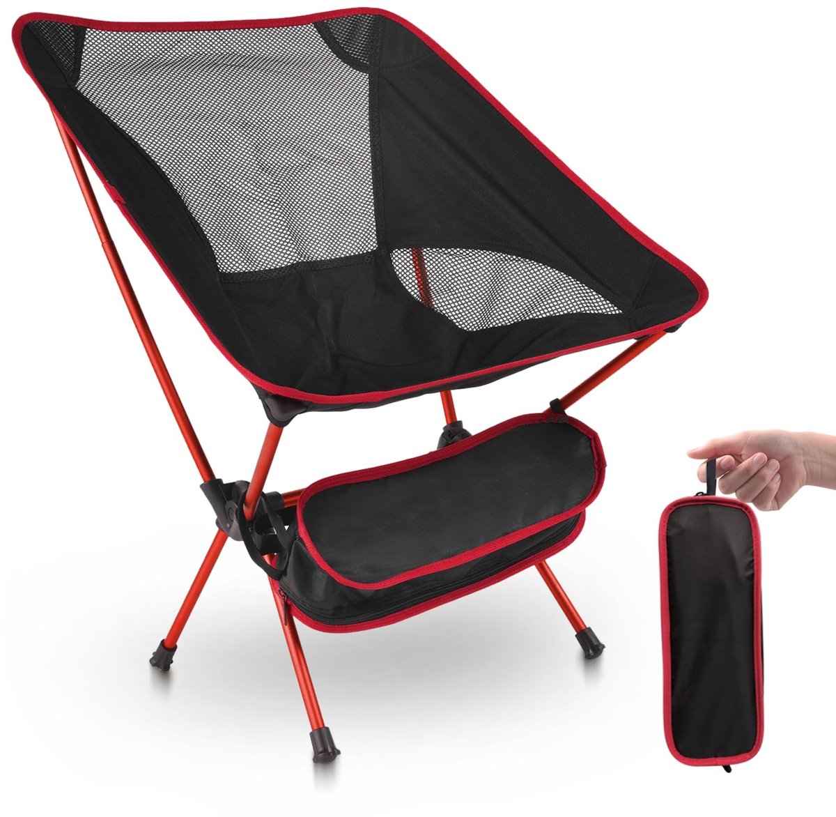 Omgoods - Ultra Lichtgewicht Vouw Campingstoel - Draagbare Stoel voor Buiten