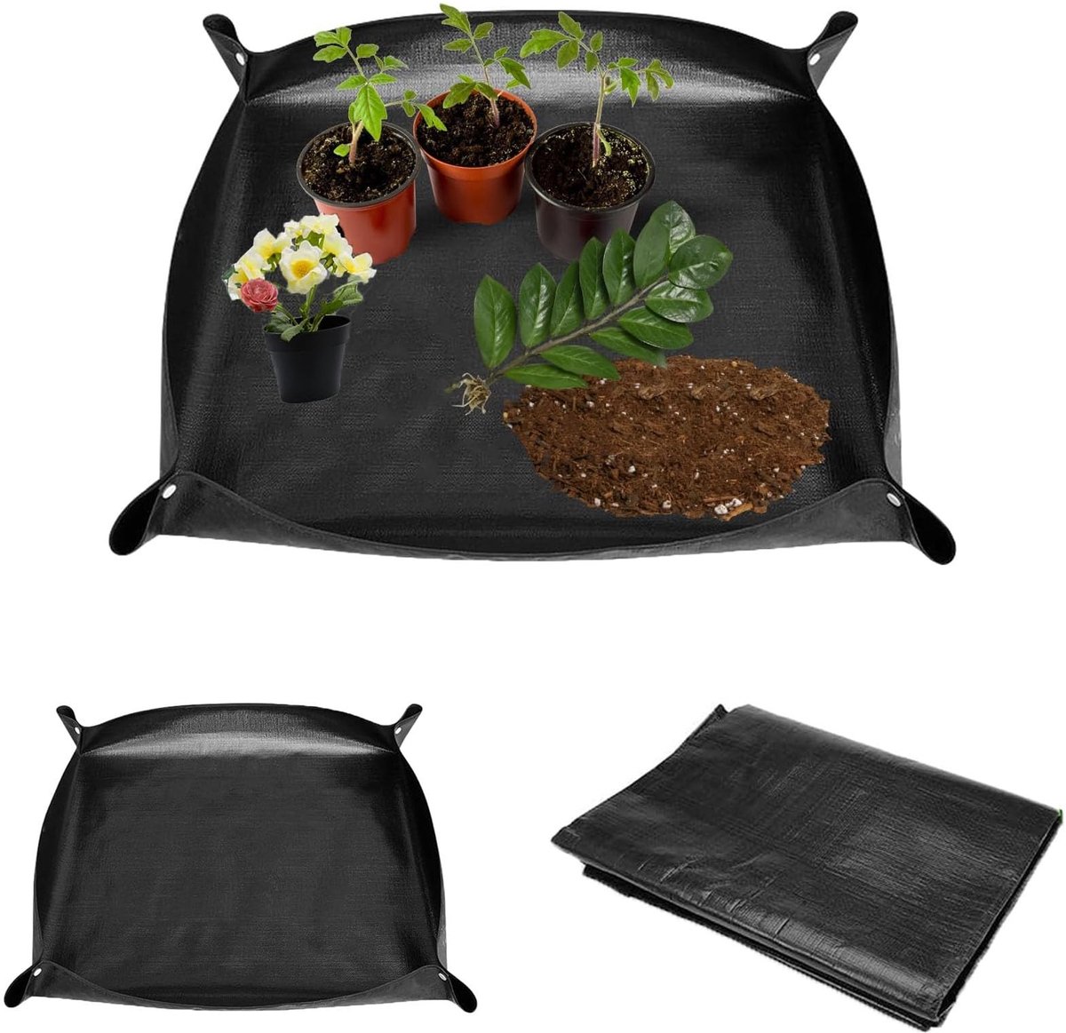 Omgoods - Set van 2 Vouwbare Tuinmatten 100 x 100 cm Waterdicht