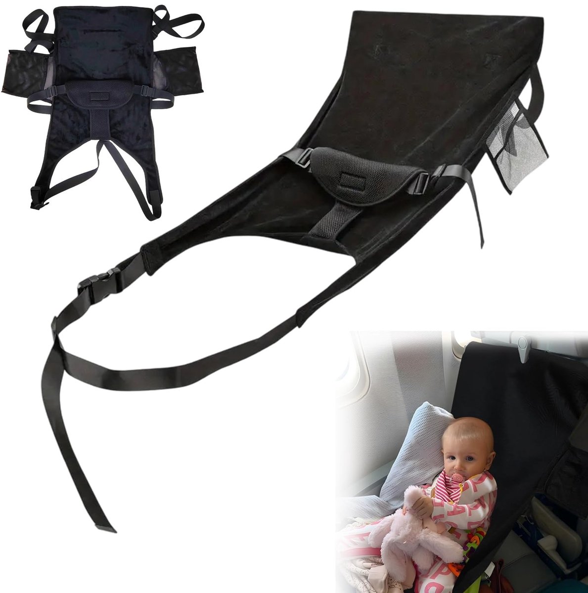 Omgoods - Draagbaar Vliegtuigbed voor Baby's als Handbagage
