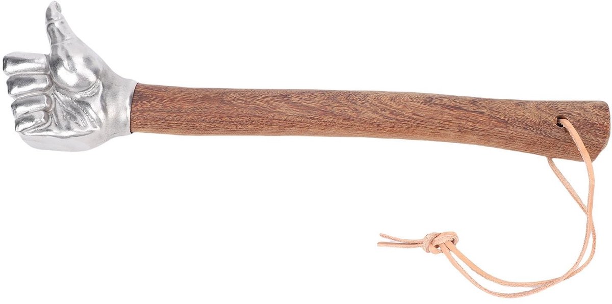 Omgoods- Hamer Roestvrij Staal - Hamerhouder - Klauwhamer - Beitel - Antislip Houten Handvat - Geschikt voor Diverse Klussen - Klopboor