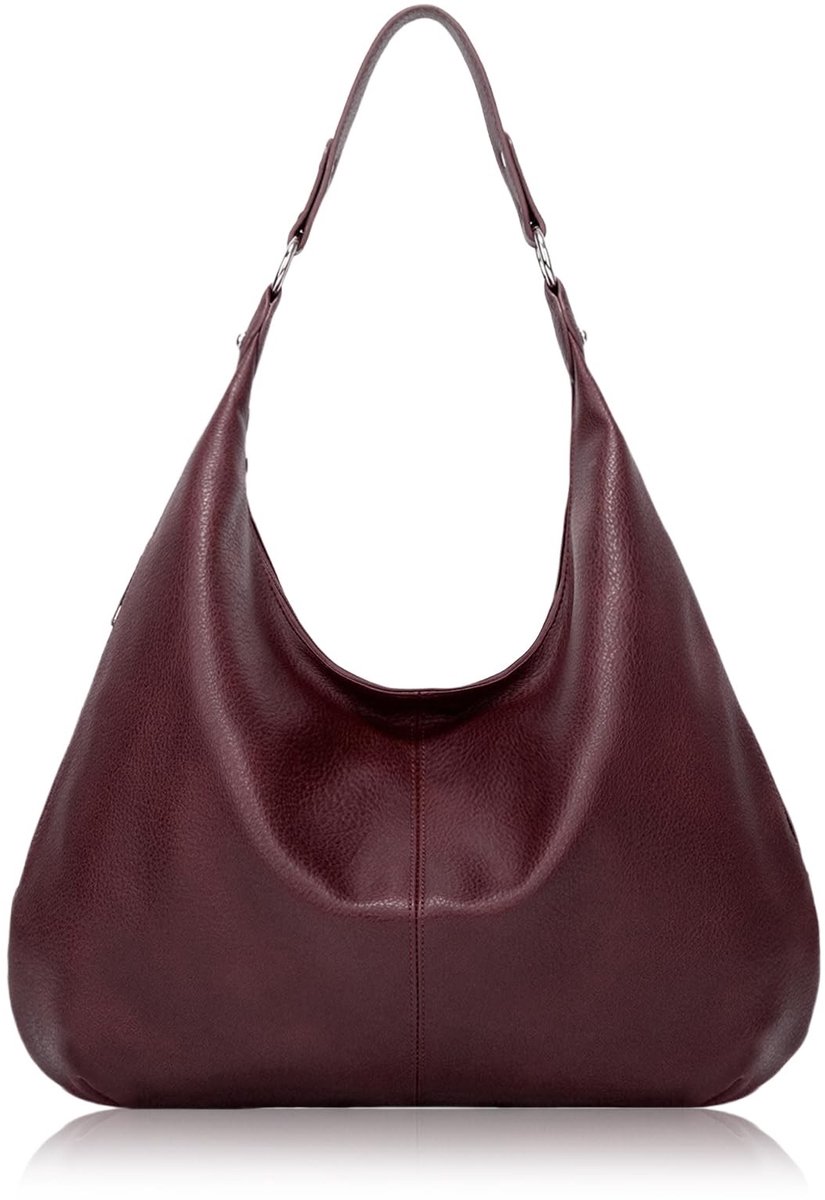 Omgoods - Vintage PU Leren Schoudertas voor Dames met Grote Capaciteit
