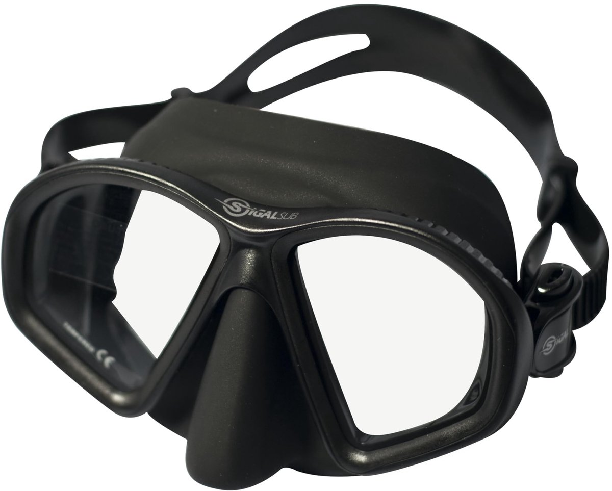 Omgoods - Apnea Vismasker voor Duiken in Zwart