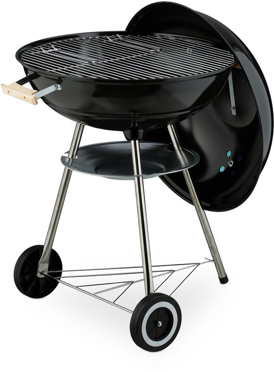 kogelbarbecue Ø 54 cm - met wielen - deksel - luchtrooster - asvanger van Merkloos — afbeelding 4