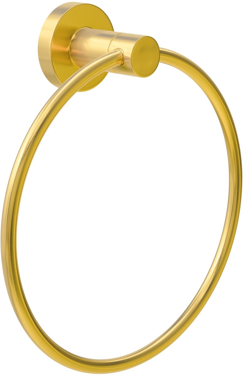 Omgoods - Wandhanddoekhouder Ronde Design in Mat Goud