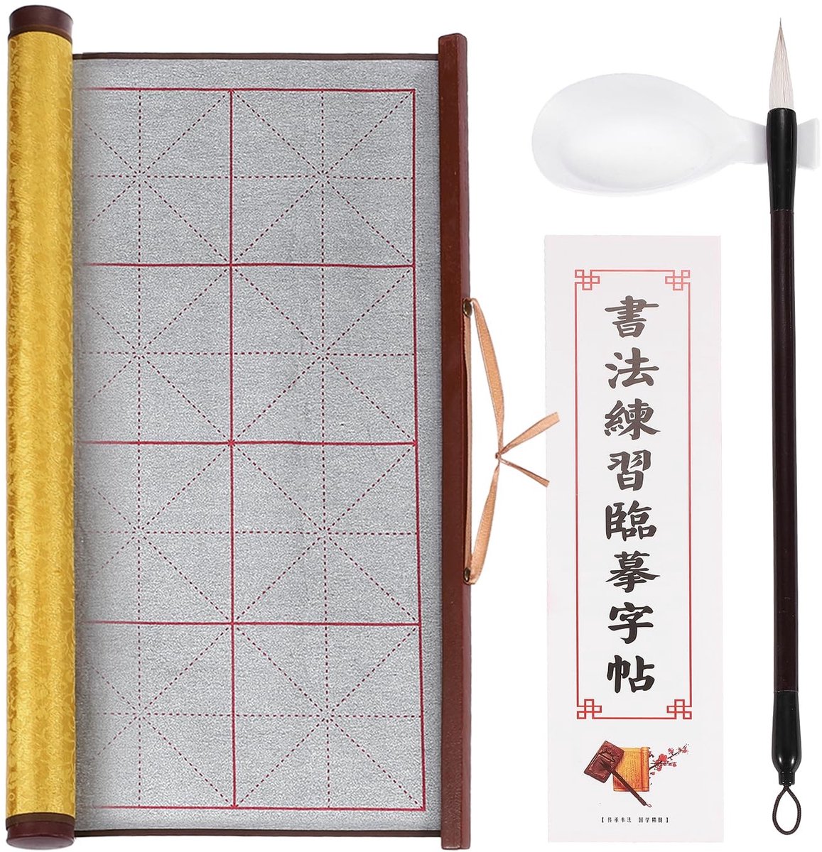 Omgoods - Herbruikbare Water Schrijfdoek voor Kalligrafie met Borstels en Waterdish