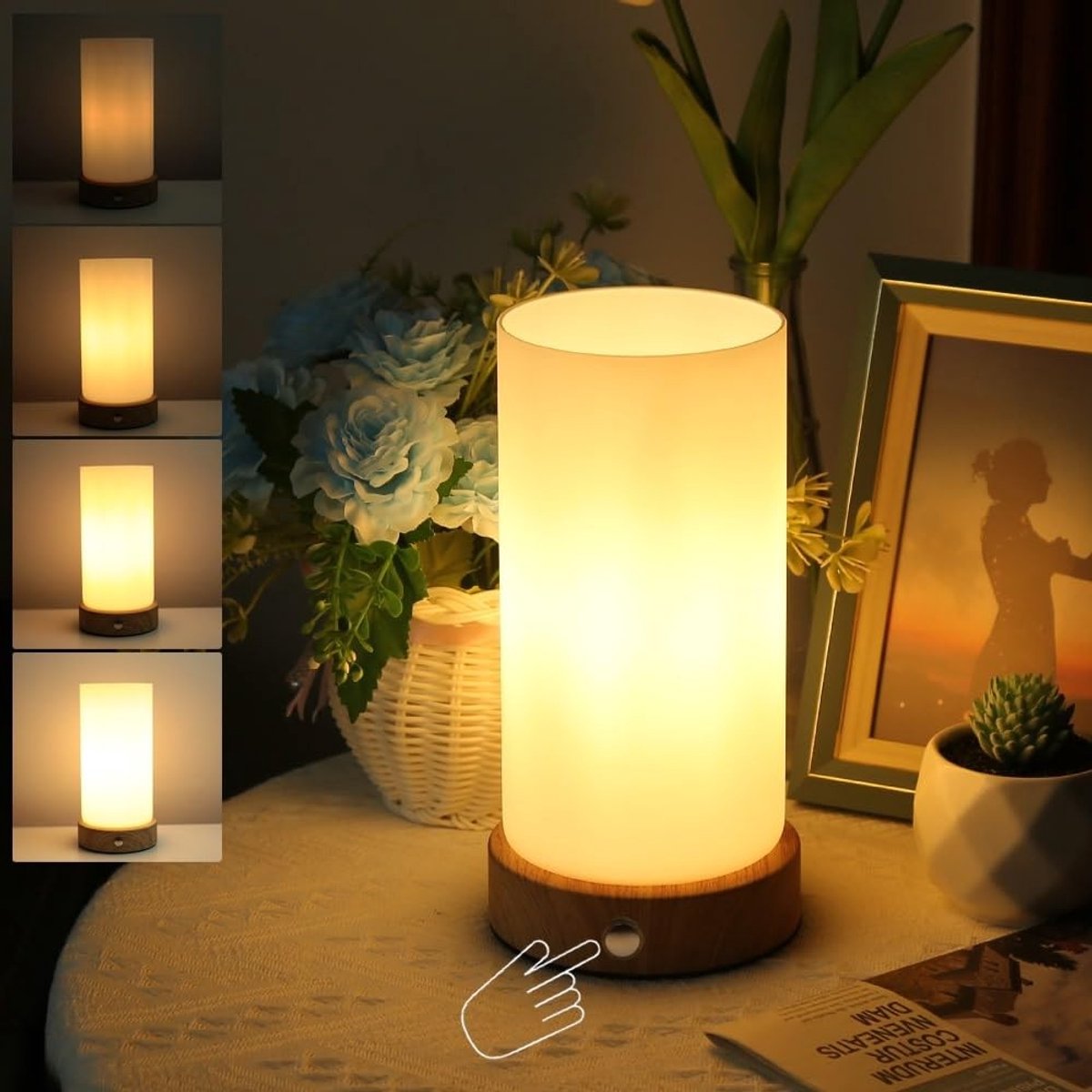 Omgoods - Draadloze Tafel Lamp met Dimbare Touch Control