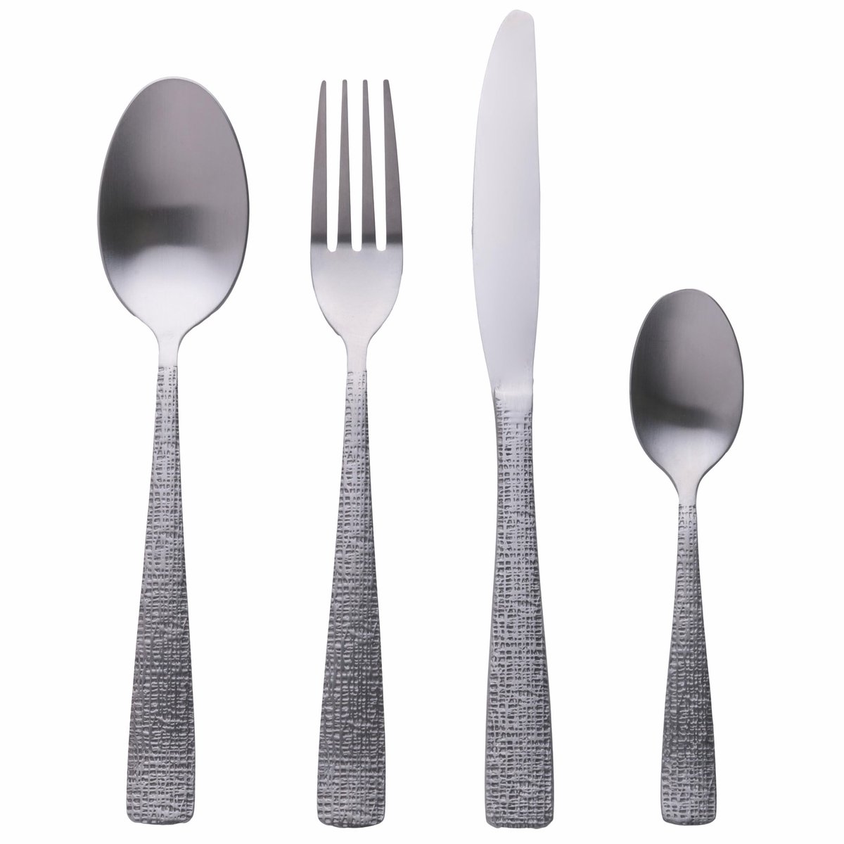Omgoods - 24-delige Bestekset met Matte Afwerking en Textuur