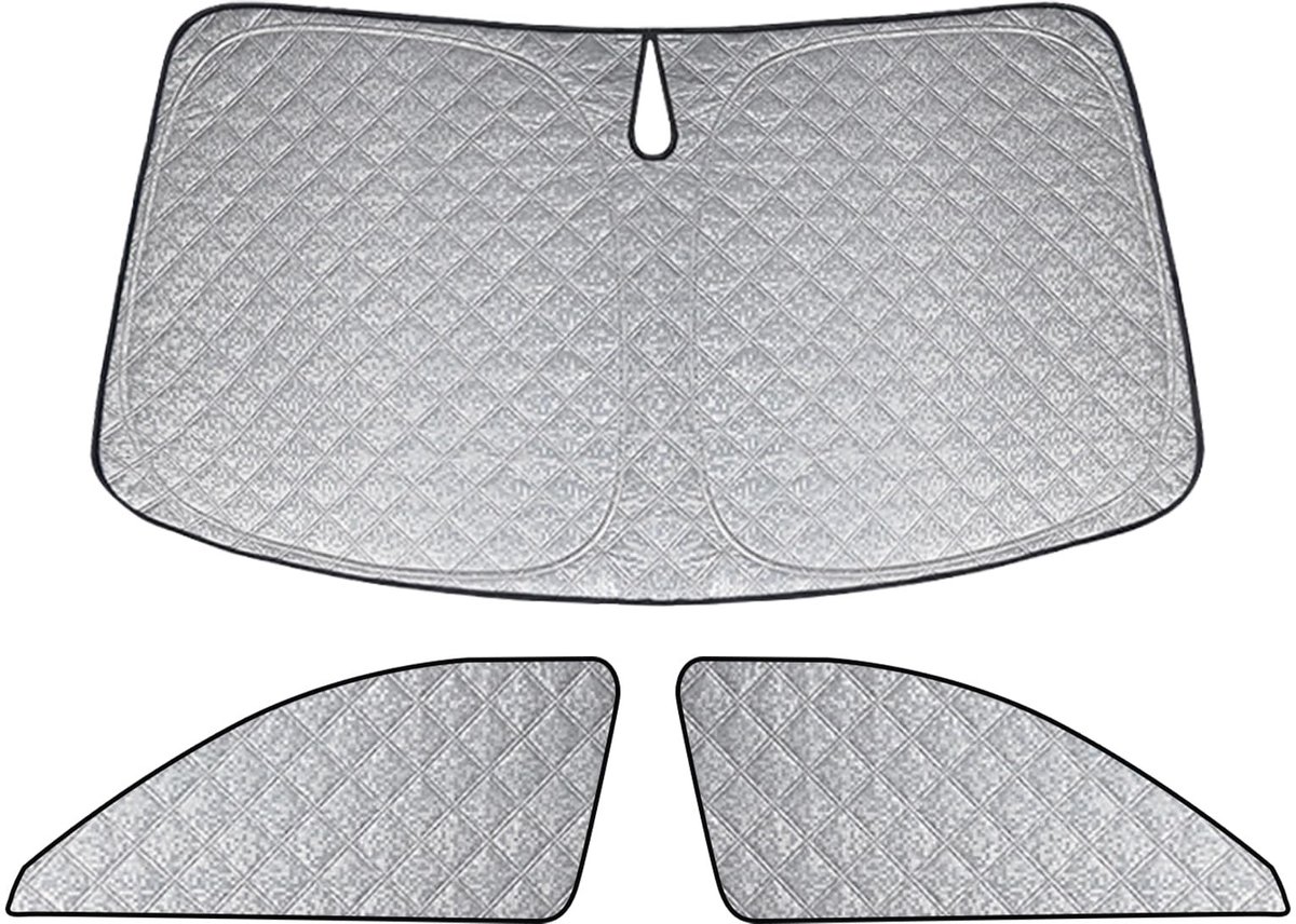 Omgoods - Luxe Zonnebescherming voor Audi Q3 2019-2025, 3-Delige Set