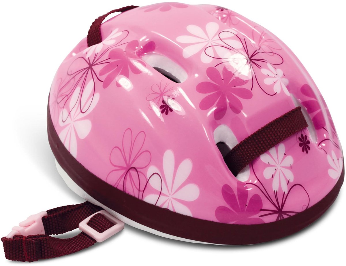 Omgoods - Fietshelm voor Poppen met Bloemenpatroon