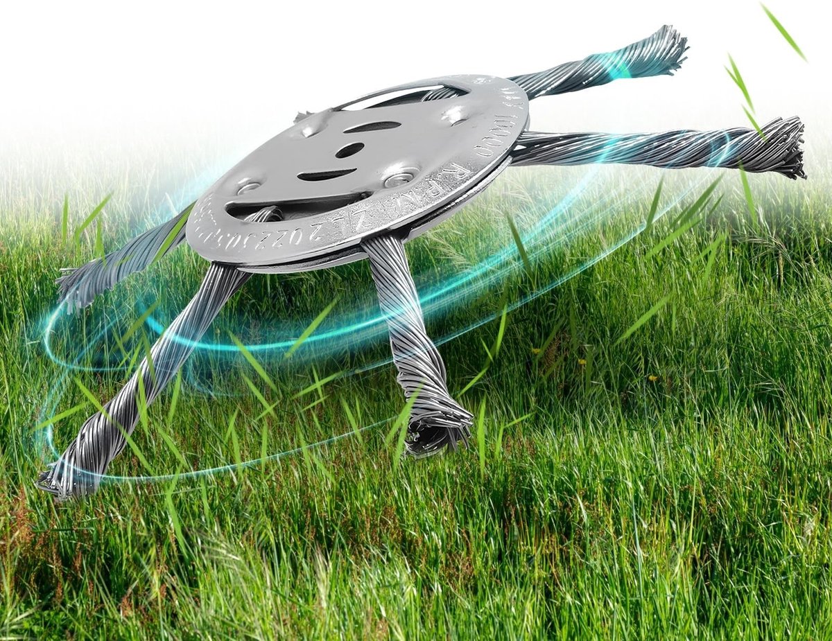Omgoods - Weed Brush voor Grastrimmer met Hoogwaardige Stalen Draad