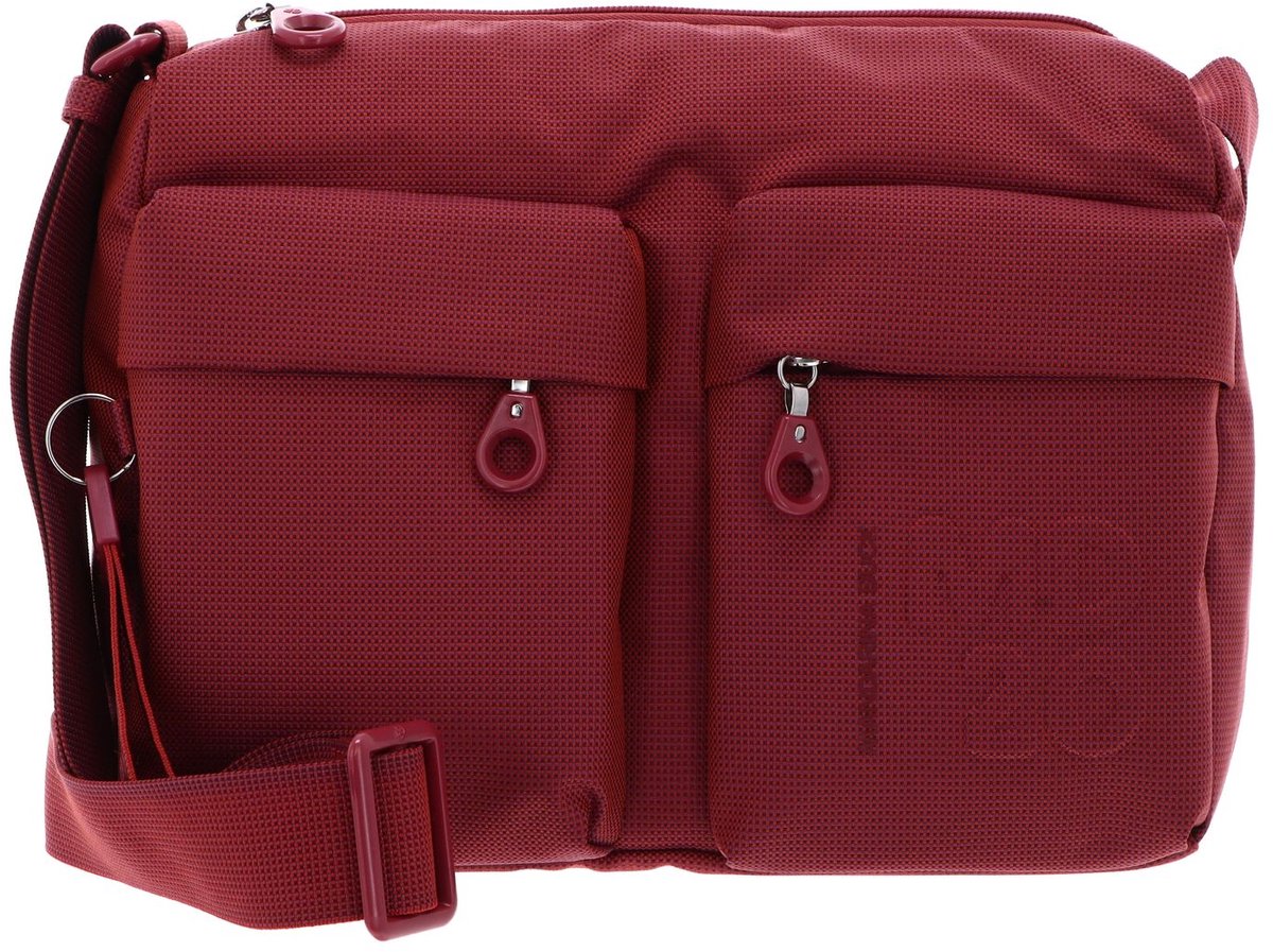 MANDARINA DUCK schoudertas MD20 Crossover Zip Cranberry rood