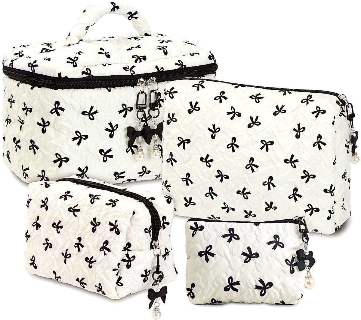 Omgoods - Vrouwen Make-up Tas Set van 4 - Organizer Toilettas met Handvatten