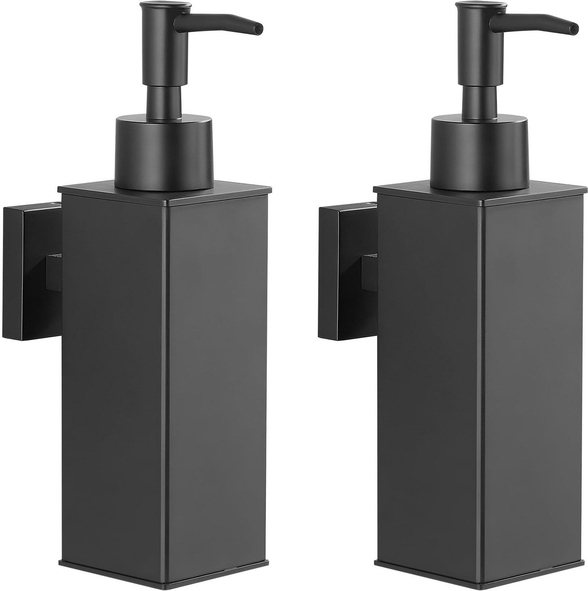 Omgoods - Wandgemonteerde Zeepdispenser Set van 2 voor Badkamer en Keuken