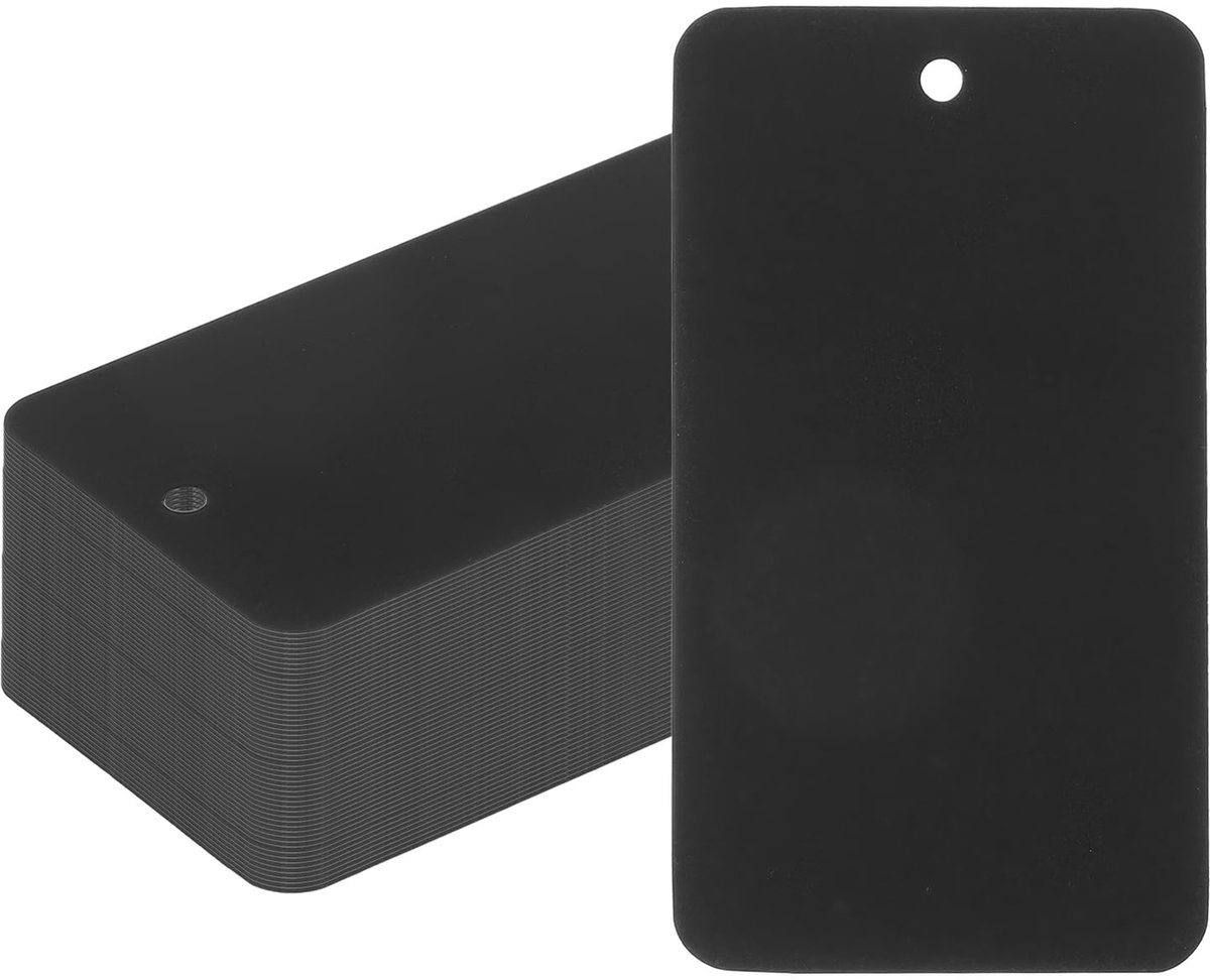 Omgoods - Waterdichte PVC Labels met Koord voor Identificatie, Set van 100